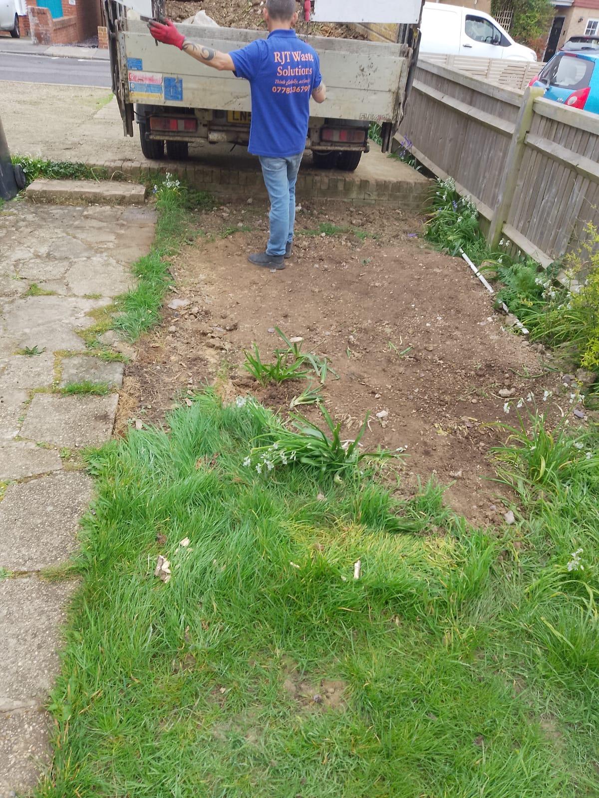 After hardcore clearance in Lancing