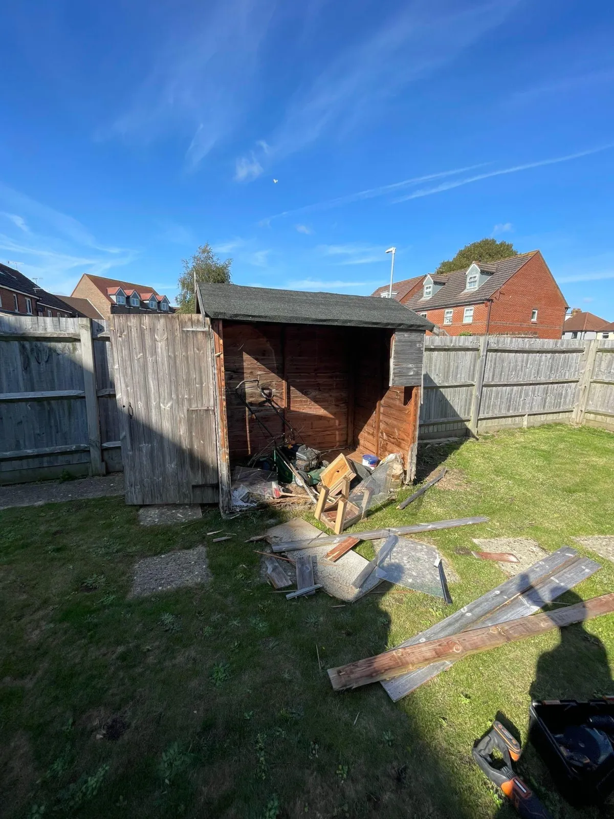 Shed dismantle before shorham-by-sea