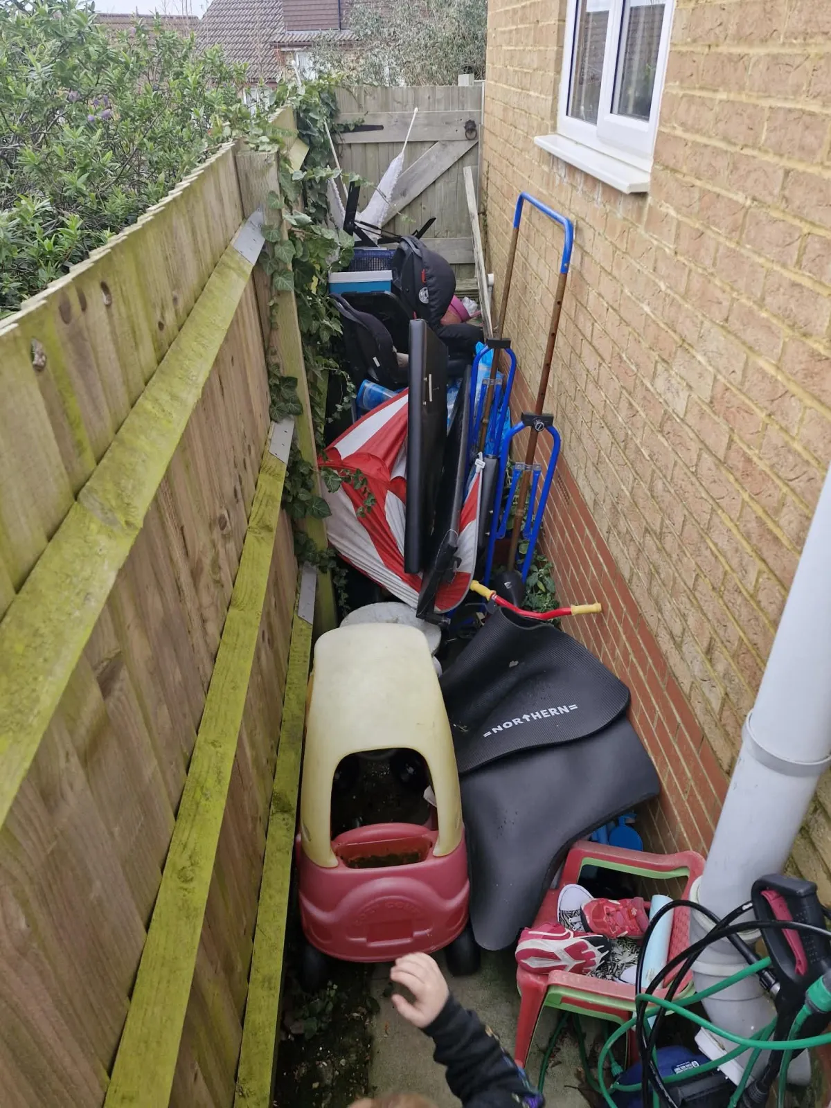 Before garden clearance n shoreham-by-se