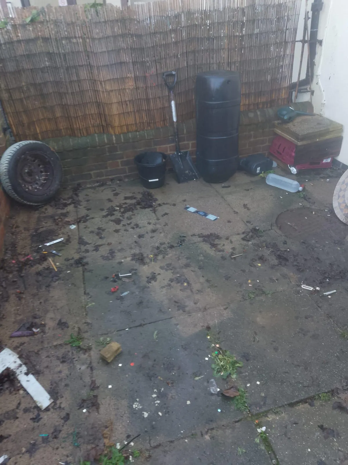 After garden clearance in worthing