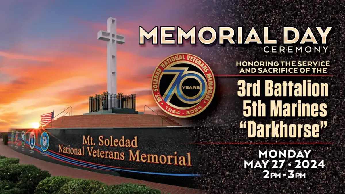 Memorial Day 2024 Ceremony | Mt. Soledad National Veterans Memorial