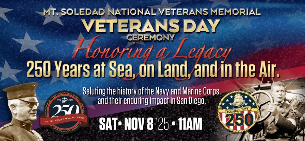 Veterans Day 2025 Ceremony | Mt. Soledad National Veterans Memorial