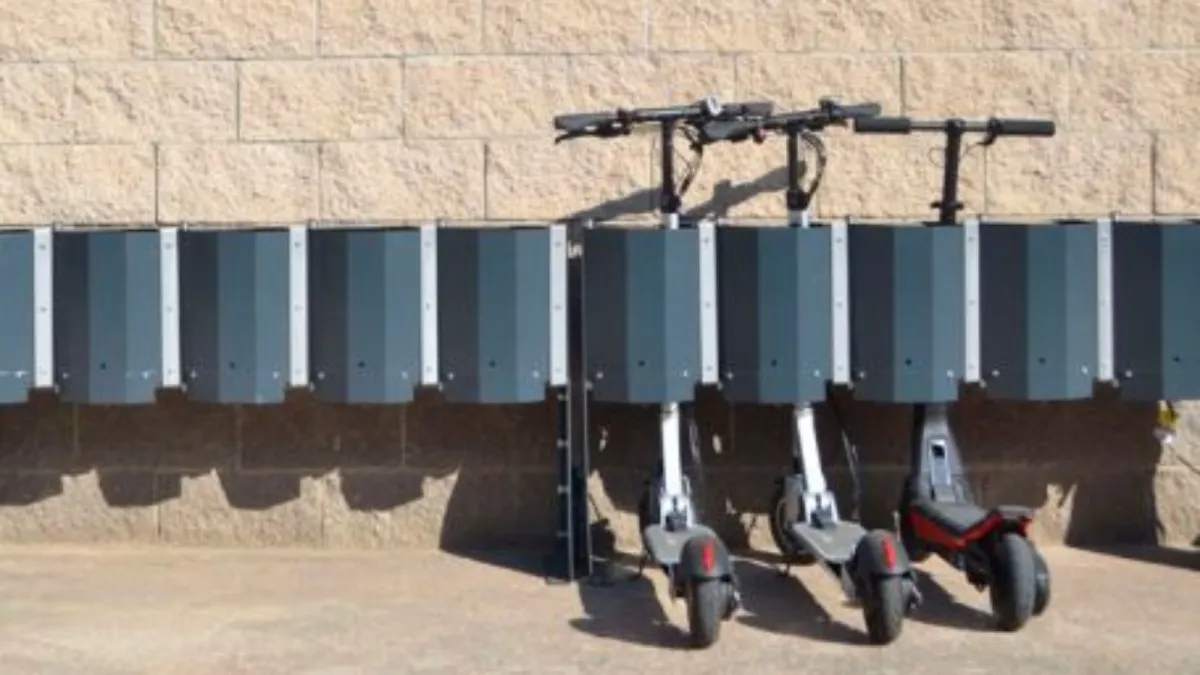 Fietsenrek met oplaadstation