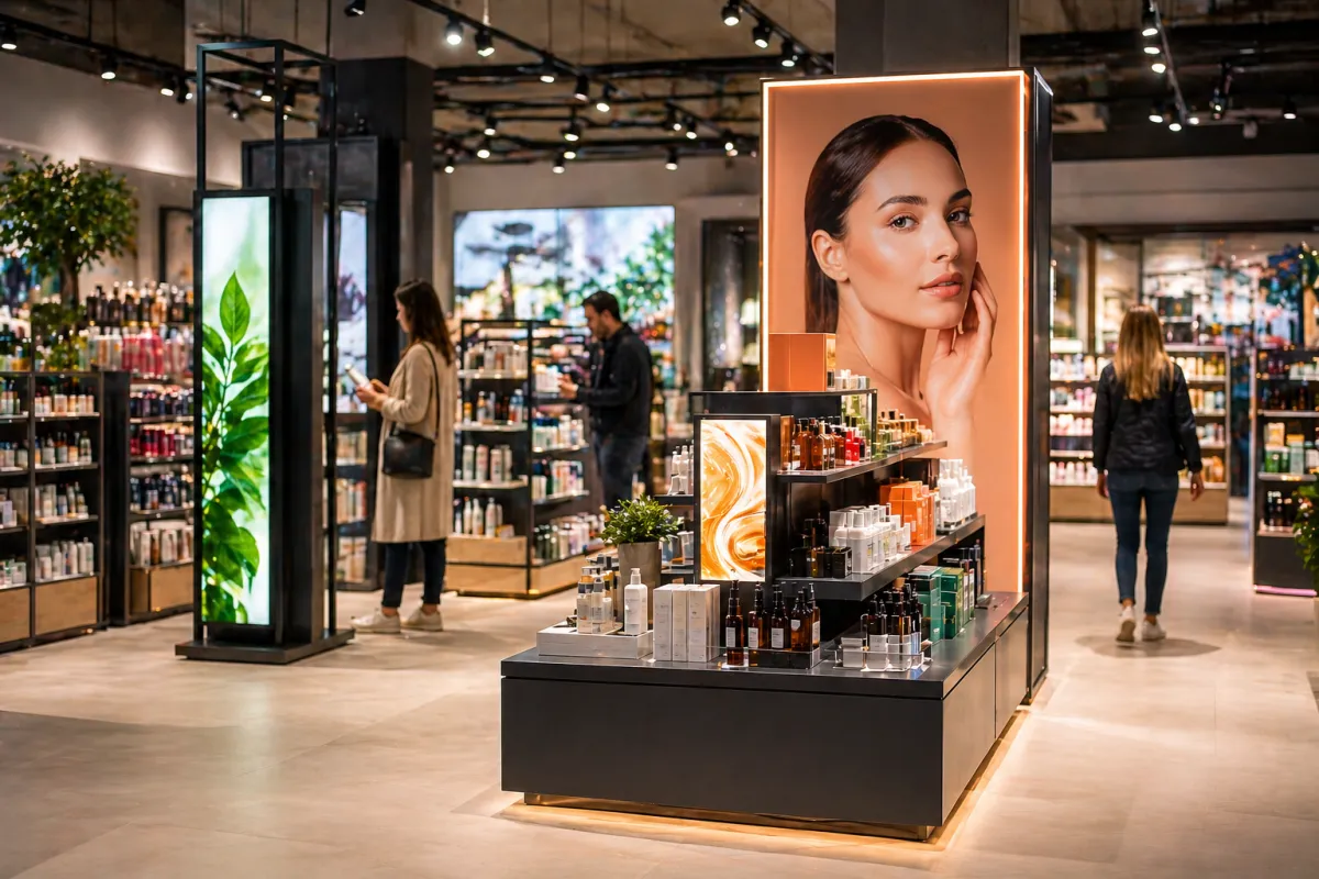Point of sale display op maat in een winkelomgeving – instore branding en POS materiaal door Herva-Doublet