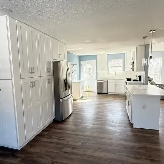 Custom kitchen island installation by top-rated St. Louis remodeling contractors