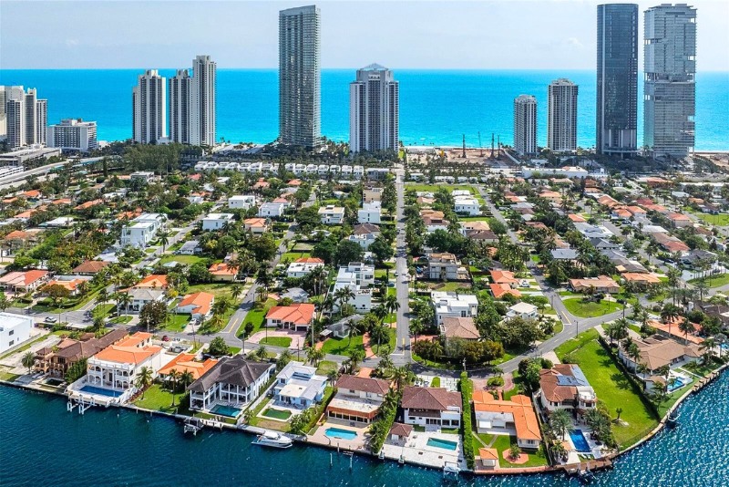 Golden Shores Aerial View
