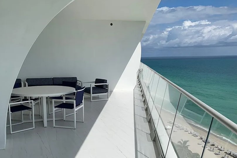 Beach View From The Building