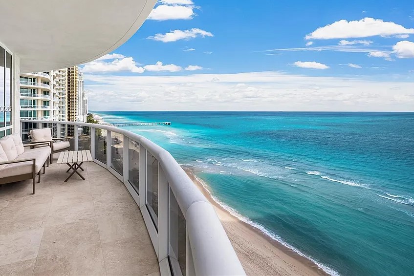 Beach View From Balcony