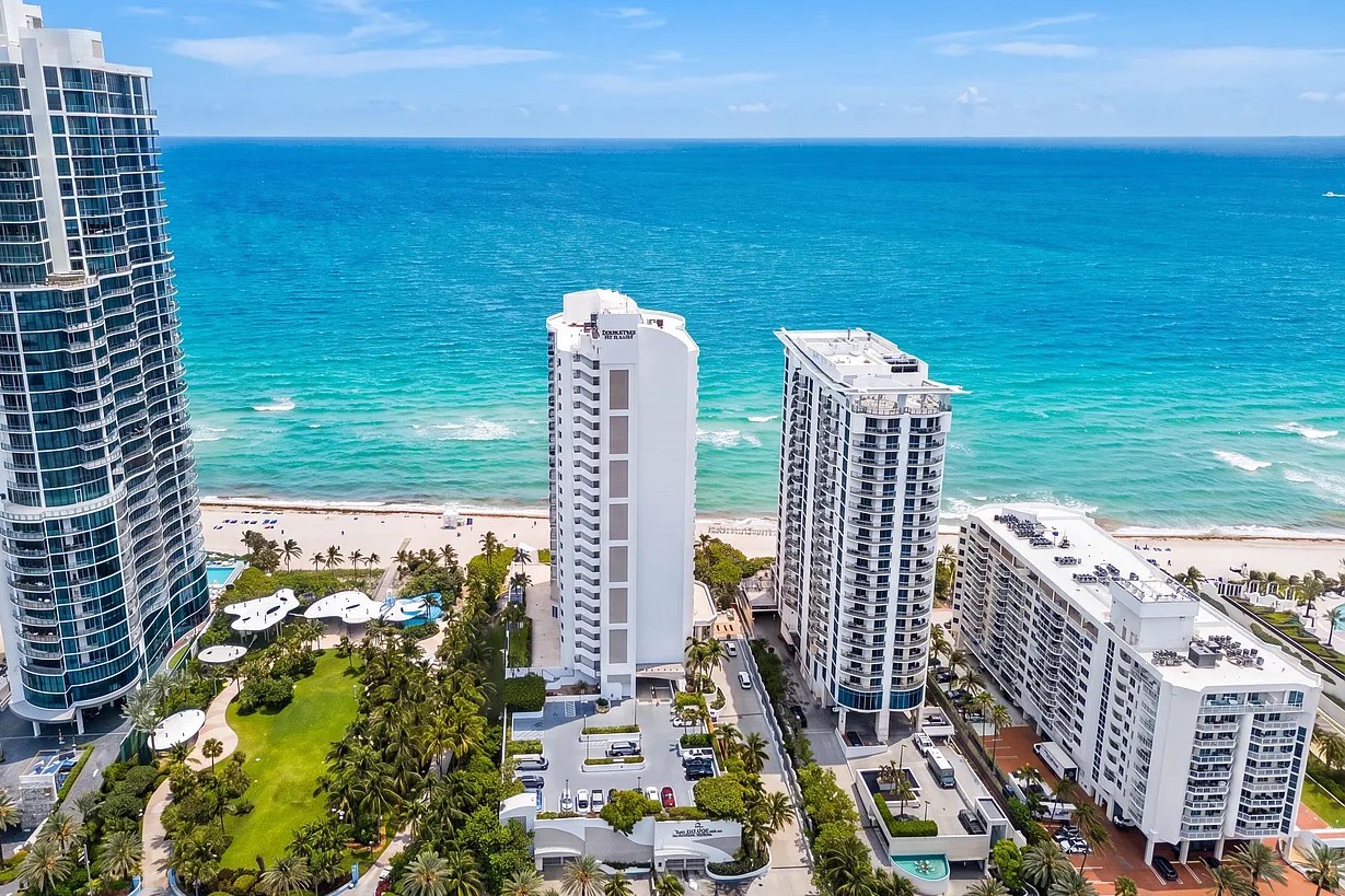 View of Ocean Point From Collins Avenue