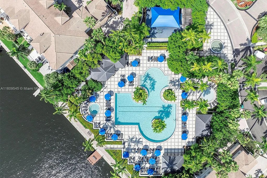 Courtyards at The Point Pool Aerial View