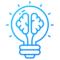 Abstract blue icon for healthcare marketing