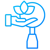 Abstract blue shape for SEO optimization