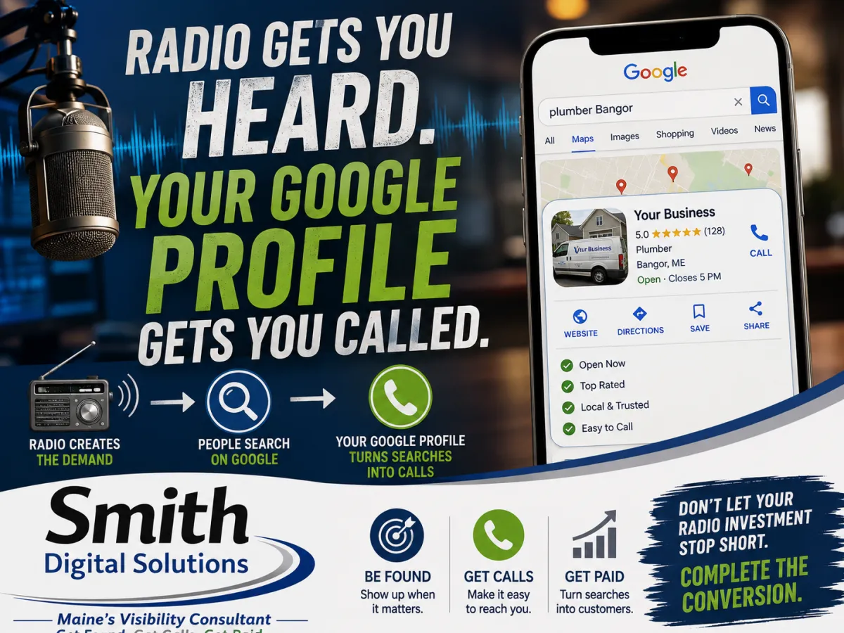 Radio Gets You Heard. Your Google Profile Gets You Called.