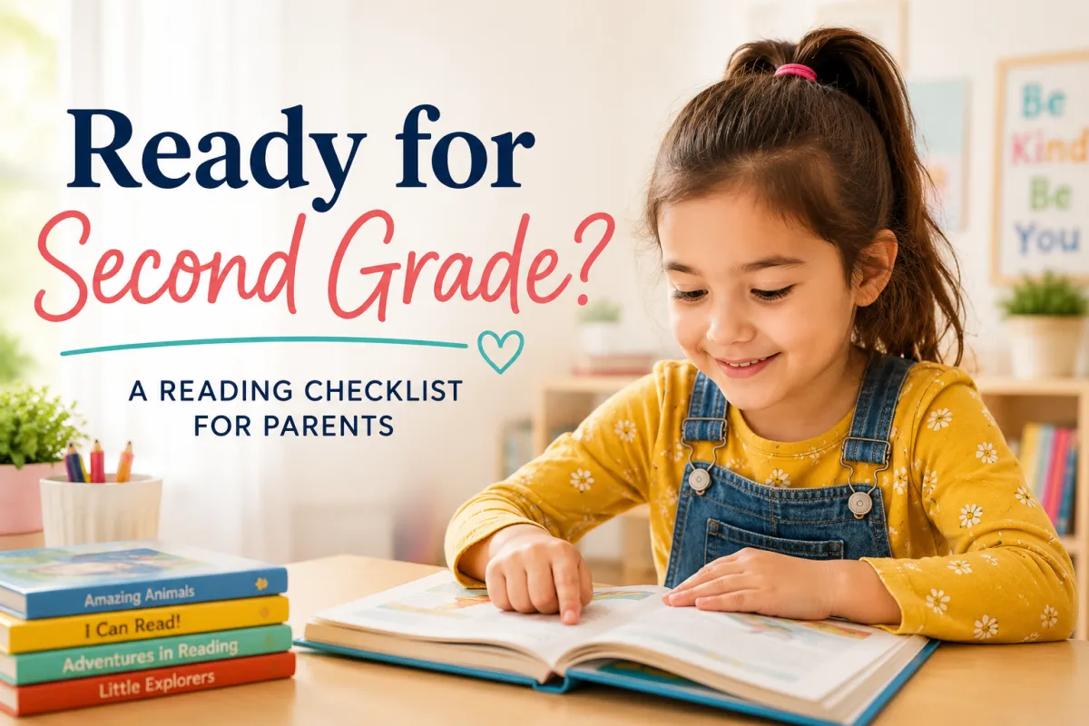 Parent reading checklist to help determine if a child is ready for second grade reading