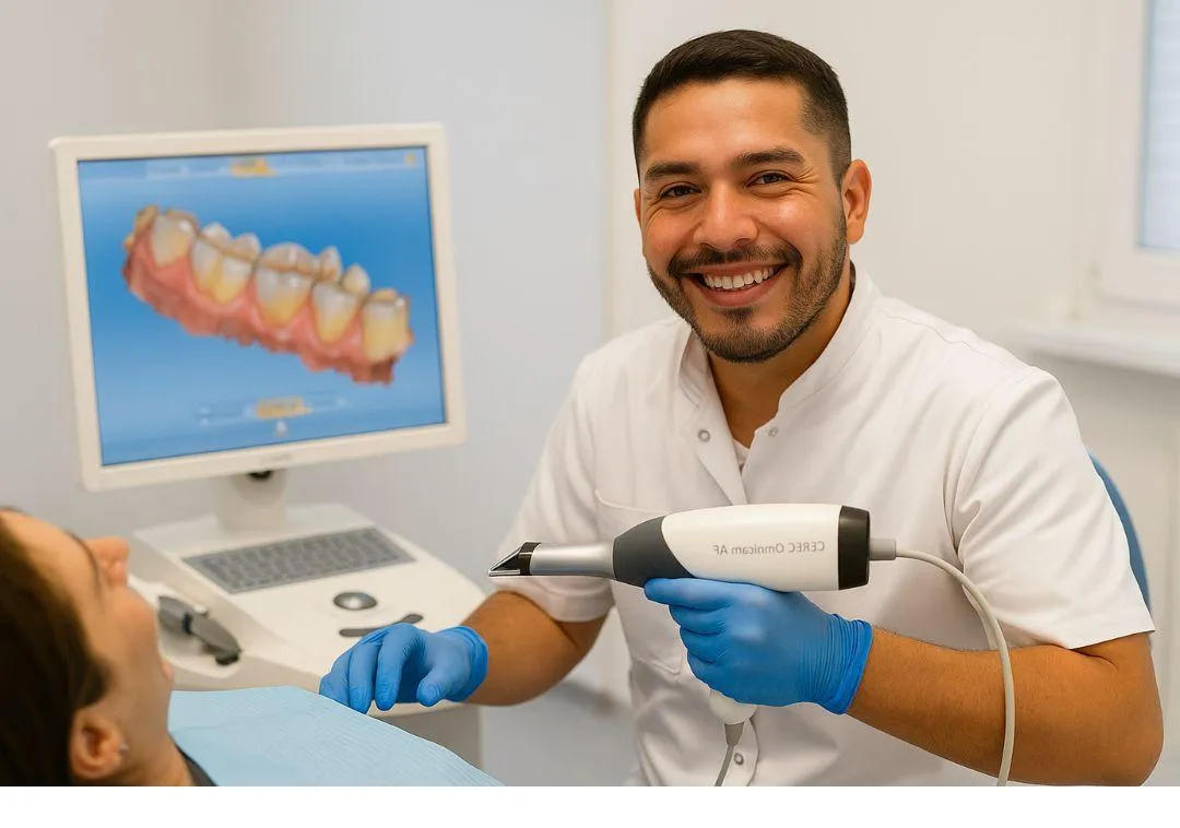 A close up of a medical device with lights