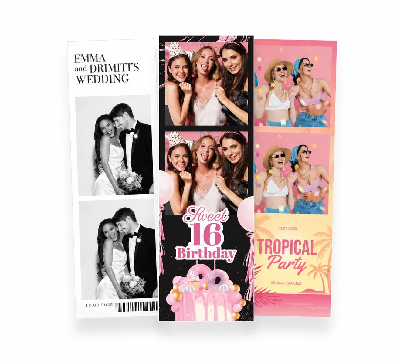 2x6 Photo Booth Strip Prints