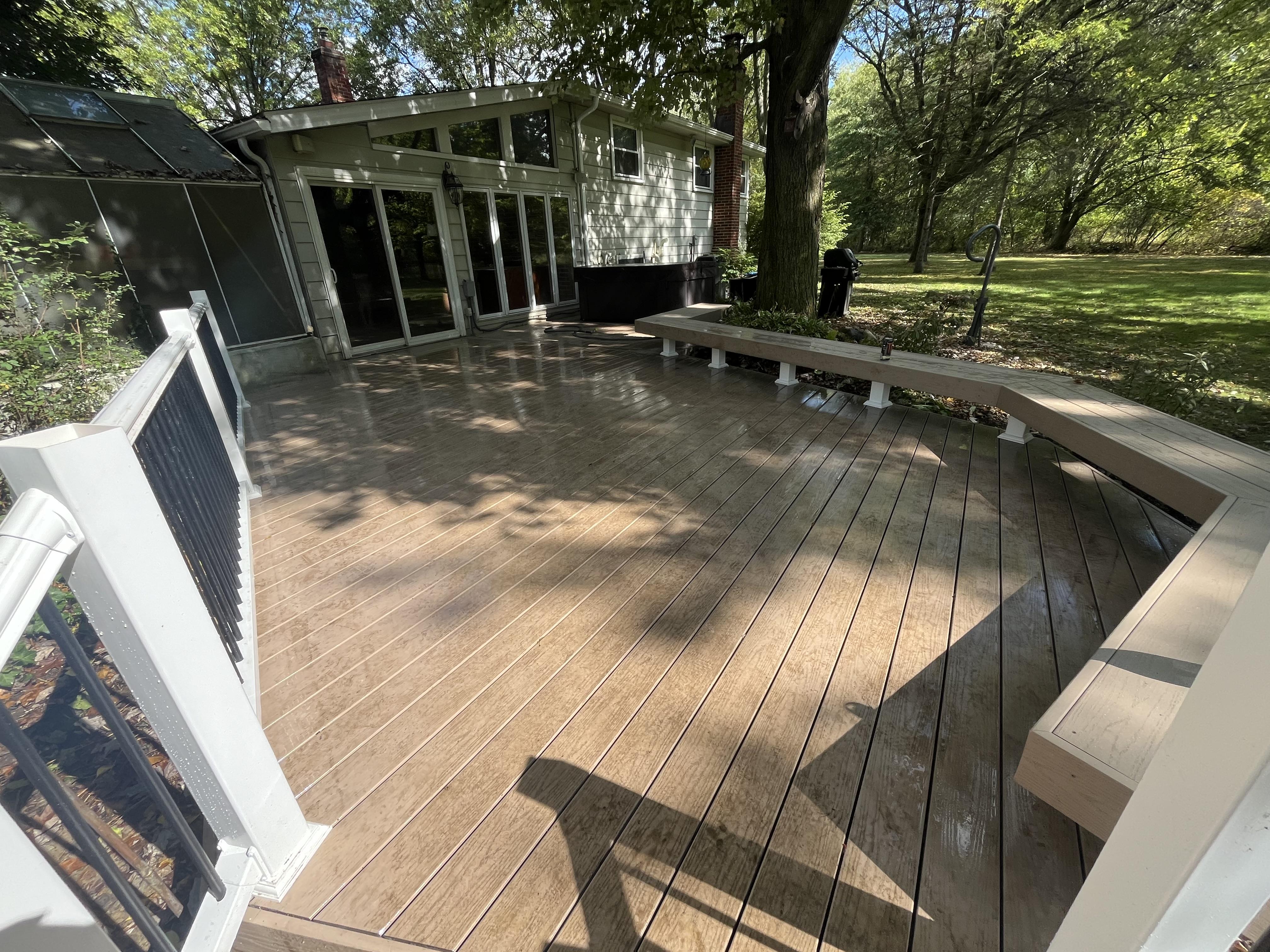 Finished Decks wooden deck