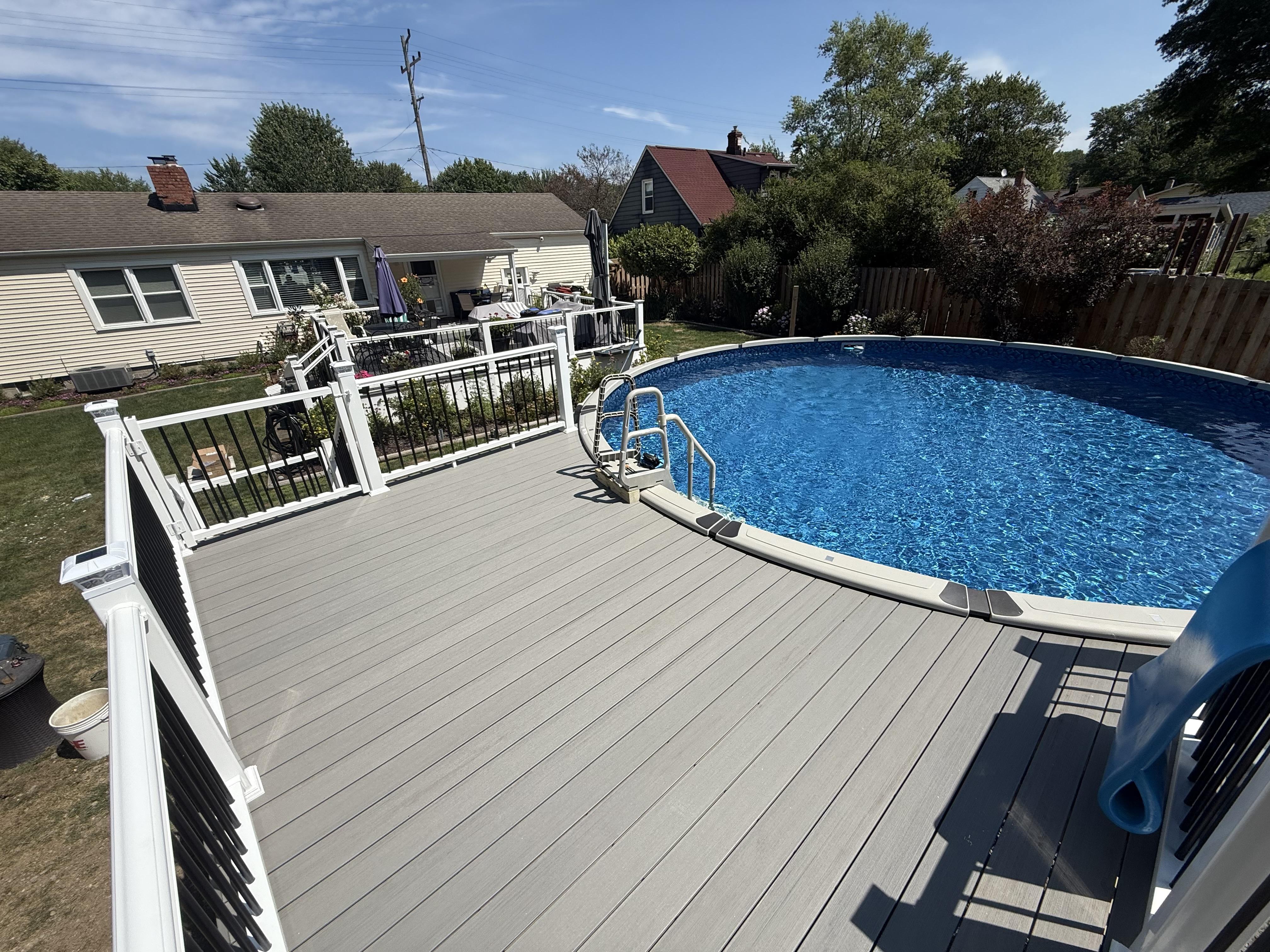 Finished Decks poolside deck