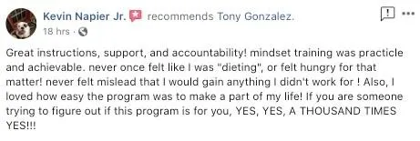 Dad achieving amazing results without dieting or feeling hungry