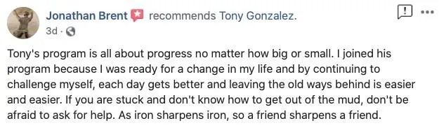 Dad finding it easier to leave behind unhealthy habits with mindset coaching