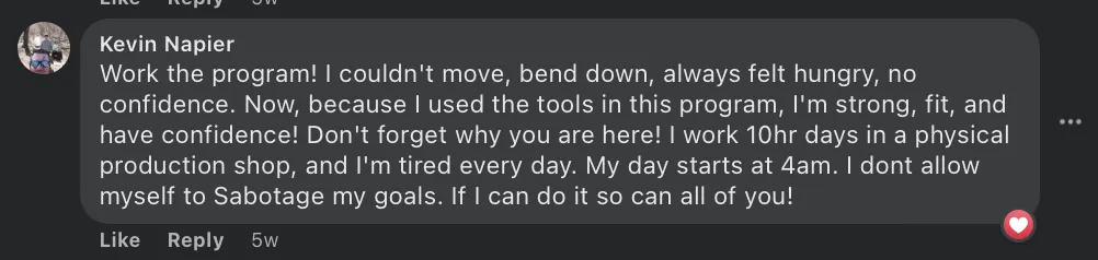 Dad feeling strong, fit, and confident after fitness transformation