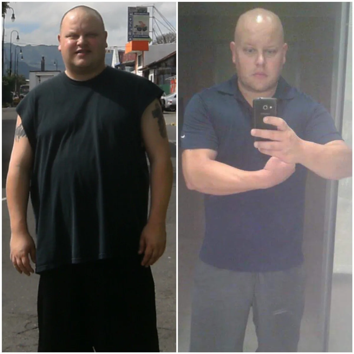 Plus-size weight loss transformation – male client sheds fat and gains confidence