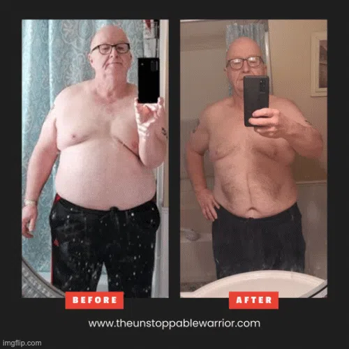 Extreme male weight loss results – dropped significant body fat with Unstoppable Warrior method