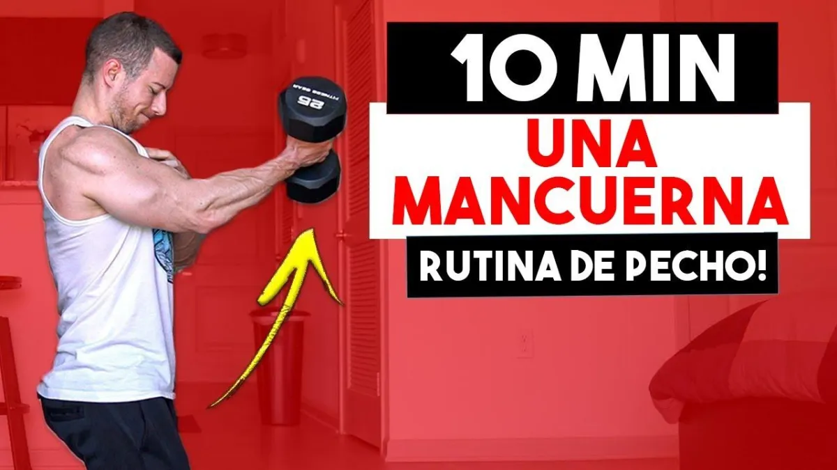 10 MIN RUTINA DE PECHO CON UNA MANCUERNA (EN CASA!) | Rutinas Con Sola Una Mancuerna | Tony Gonzalez