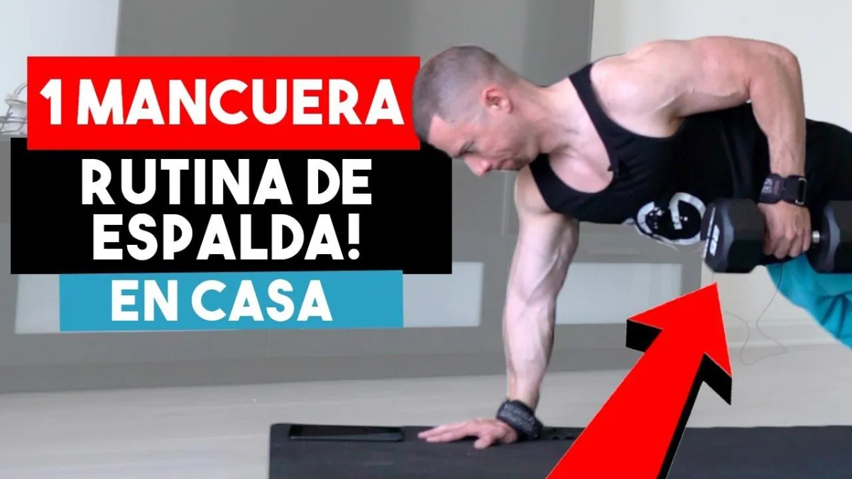 Rutina de Espalda con Sola Una Mancuerna (EN CASA) | Ejercicios en Casa con Mancuernas