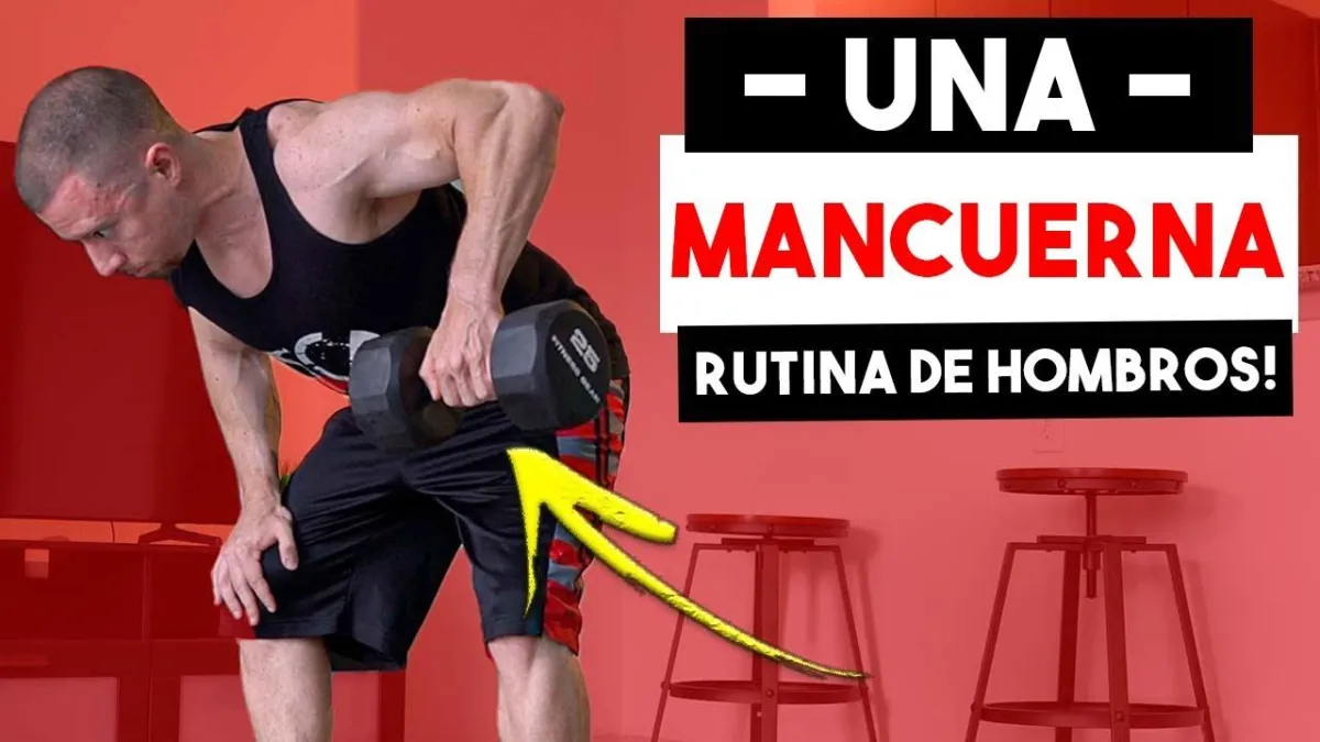 RUTINA DE HOMBROS CON UNA MANCUERNA (EN CASA!) | Ejercicios Con Sola Una Mancuerna