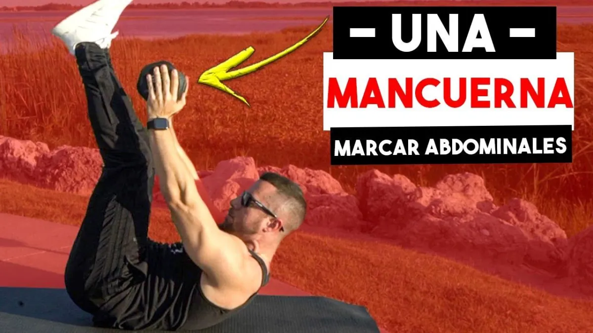 MARCAR ABDOMINALES EN CASA CON UNA SOLA MANCUERNA (ABDOMEN PLANO) | Ejercicios Con Una Mancuerna