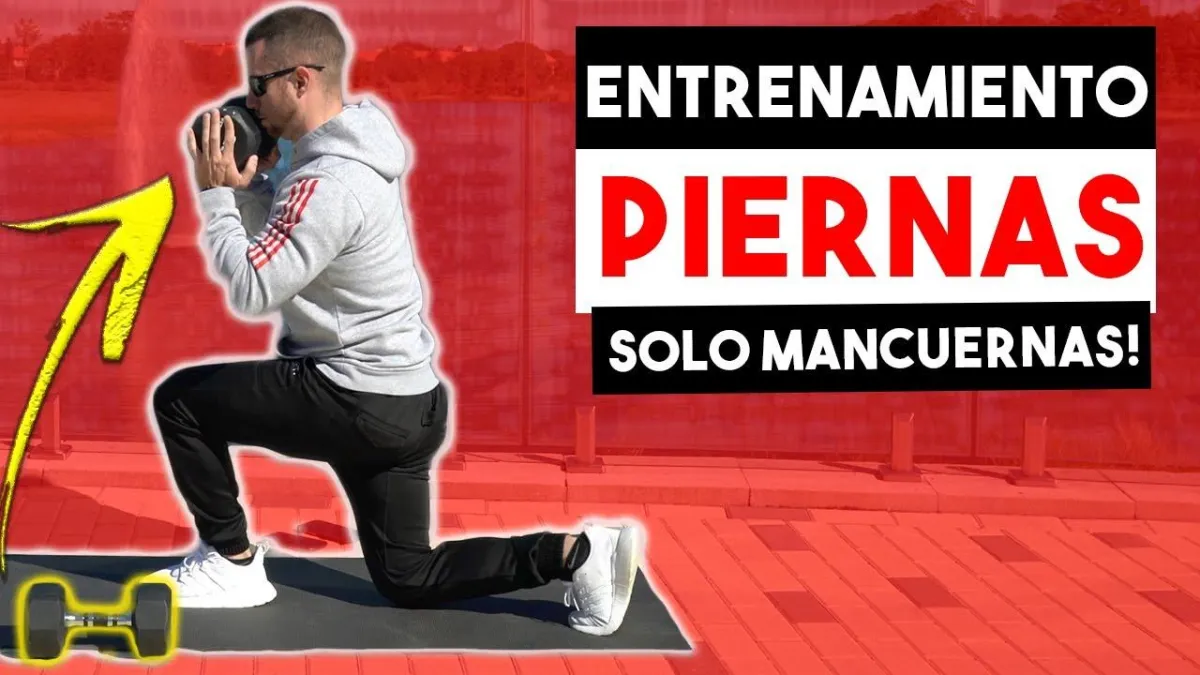 Rutina de PIERNAS con MANCUERNAS (EN CASA) | Ejercicios Para Cuadriceps, Gluteos y Isquiotiables