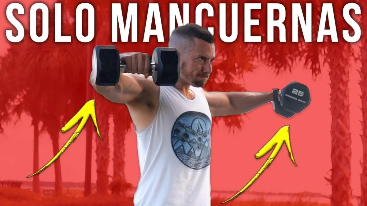 RUTINA DE HOMBROS CON MANCUERNAS (EN CASA!) | Ejercicios Para Hombros Con Mancuernas