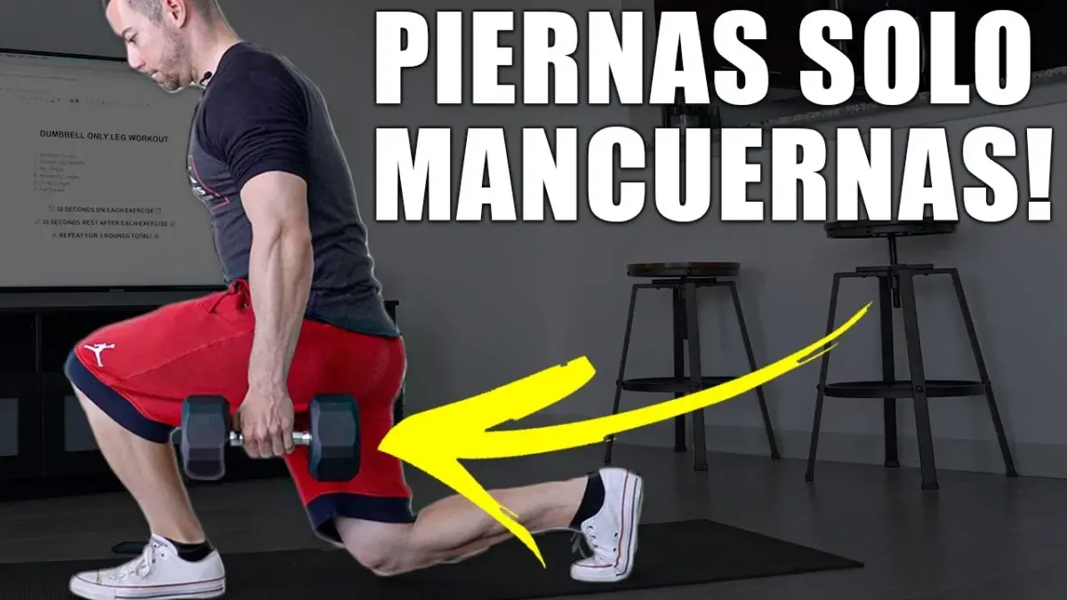 Rutina de PIERNAS con MANCUERNAS (EN CASA) | Ejercicios Para Piernas con Pesas // Tony Gonzalez