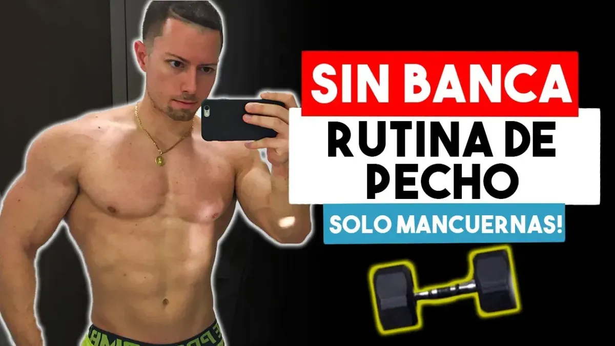 Rutina de Pecho con Mancuernas (SIN BANCA) | 6 Sin Banca Ejercicios de Pecho