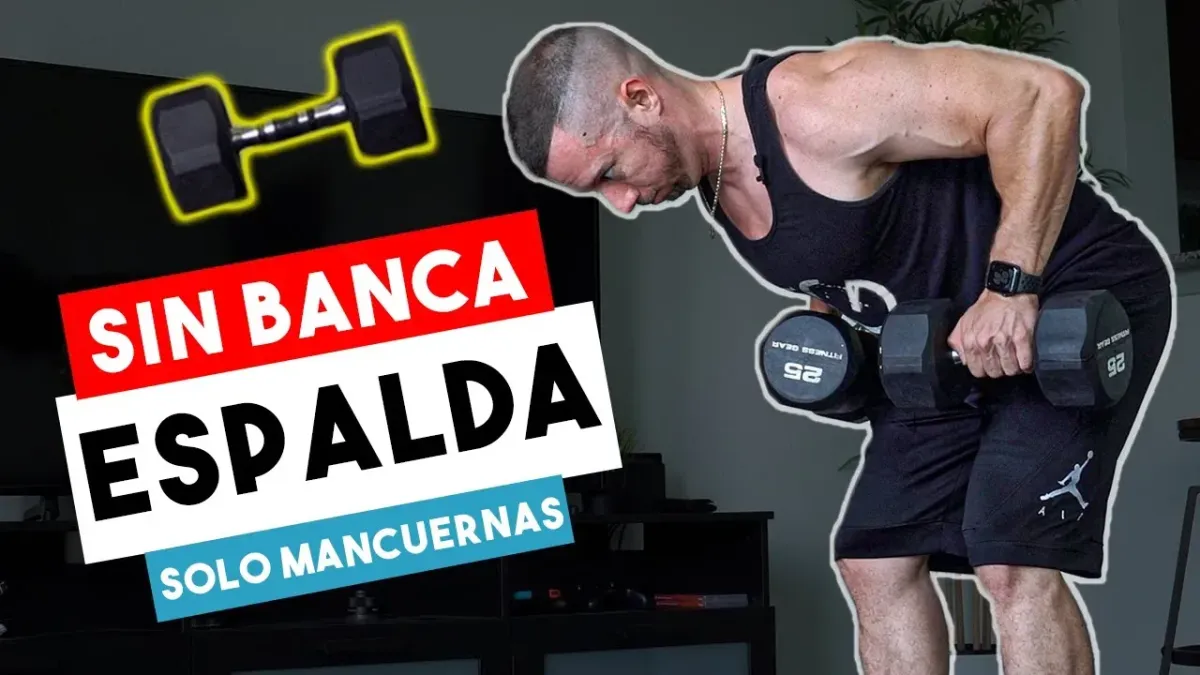 Rutina de Espalda con Mancuernas (EN CASA) | Ejercicios en Casa con Mancuernas