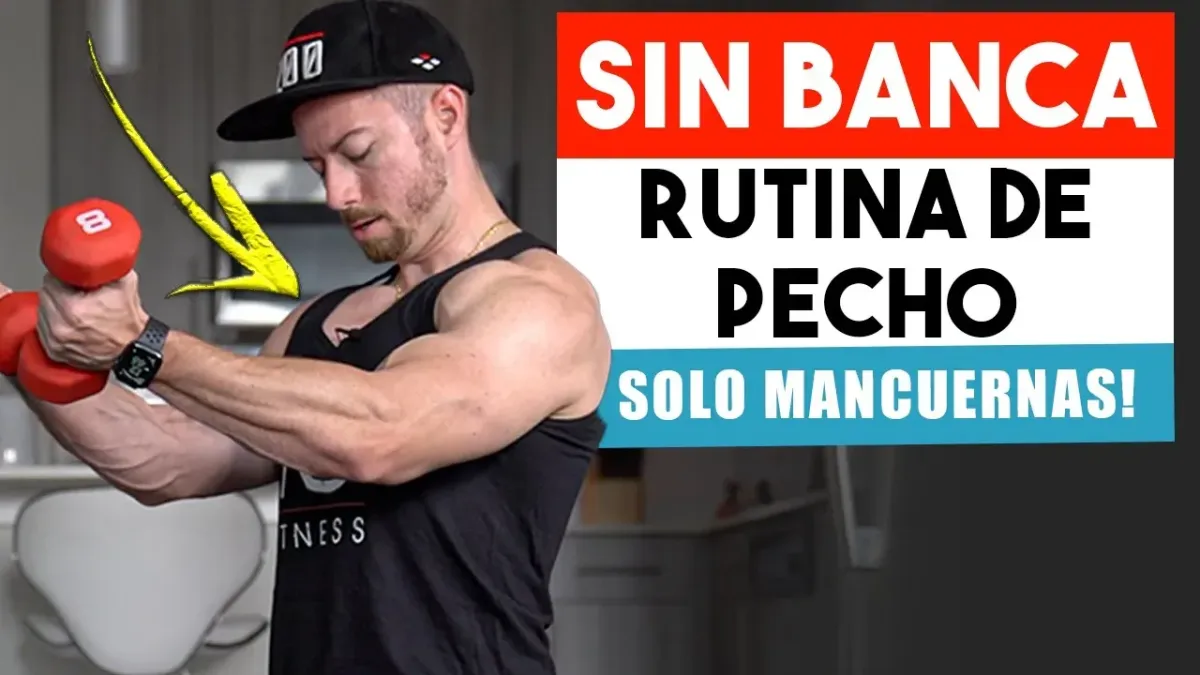 Rutina de Pecho con Mancuernas (SIN BANCA) | 6 Sin Banca Ejercicios de Pecho