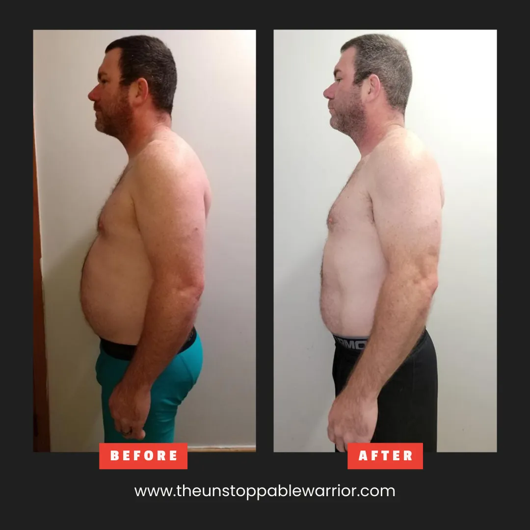 Men’s weight loss success story – dropped body fat and improved physique at 50+