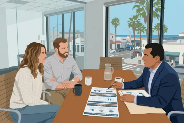 A couple wants to sell their house, they went to see a real estate broker.