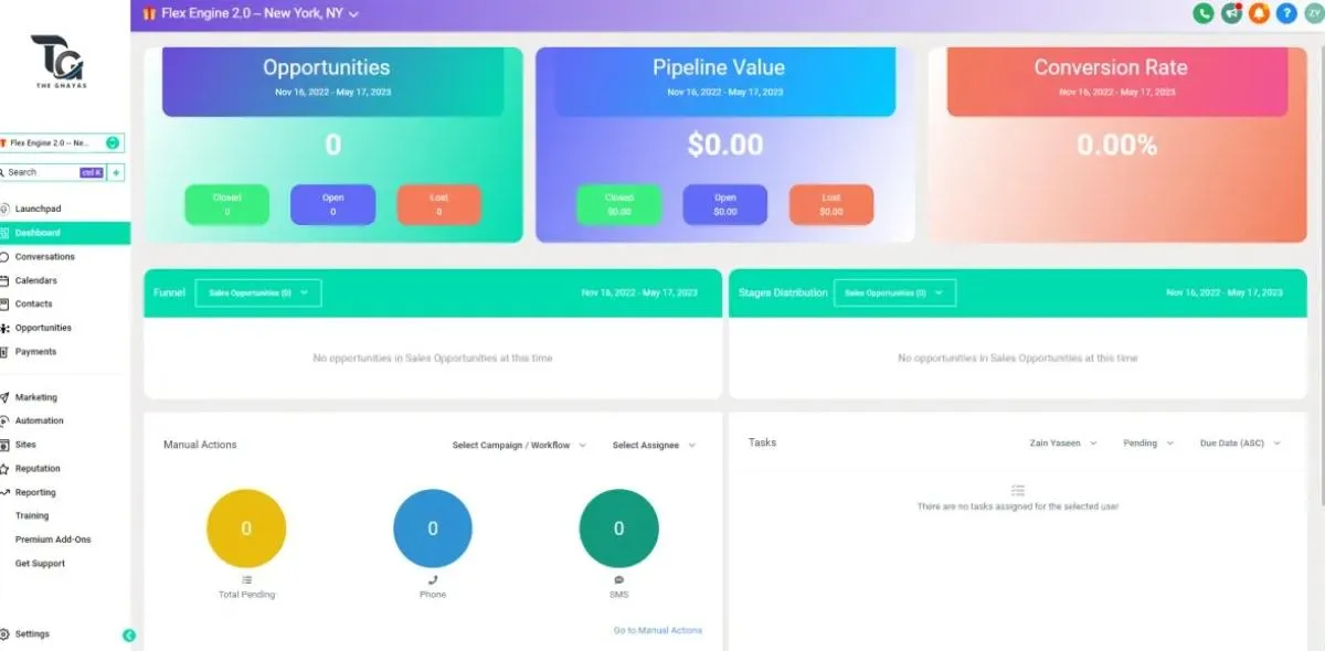 GHL Dashboard 