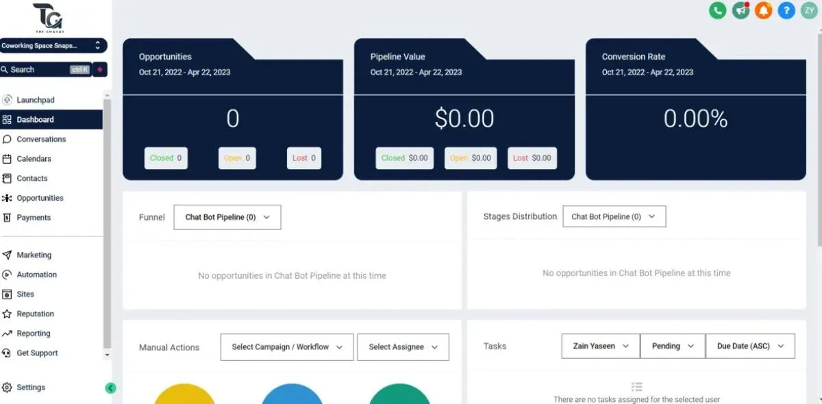 GHL Dashboard 