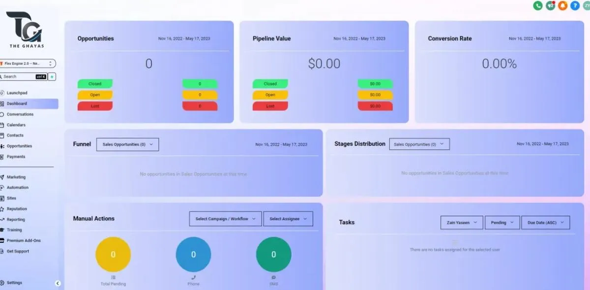 GHL Dashboard 