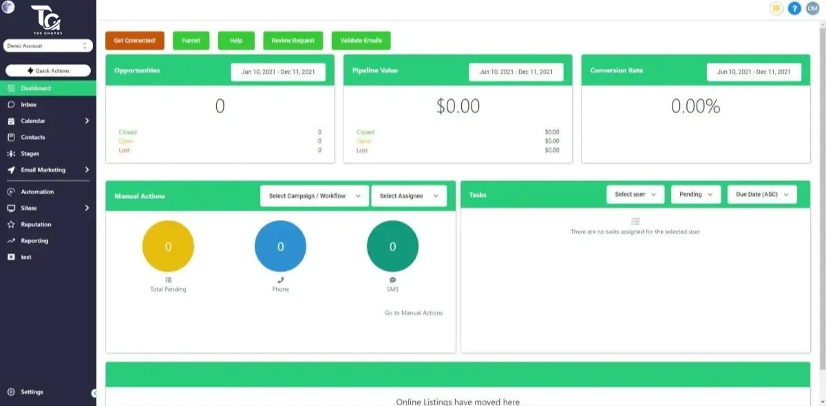 GHL Dashboard 