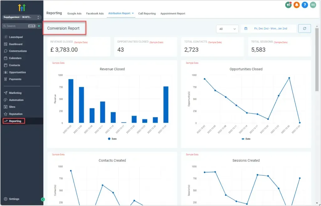 Coversatoin Report