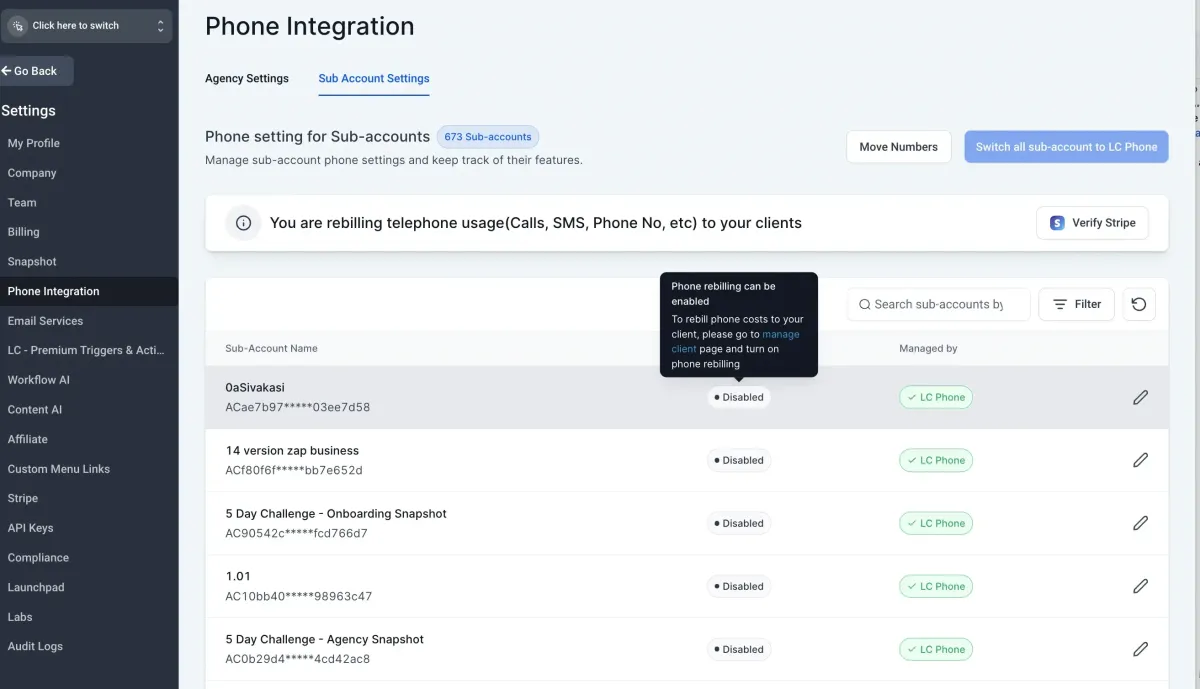 Phone integration
