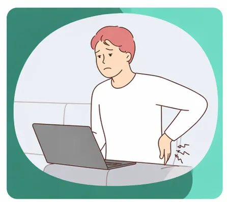 man researching physio