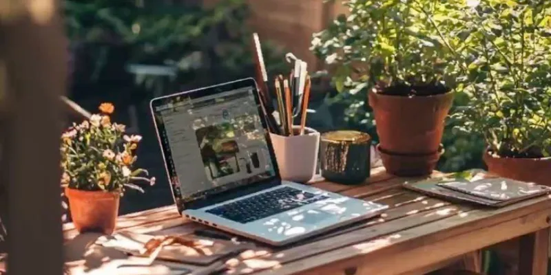 sitting at a desk in overwhelm