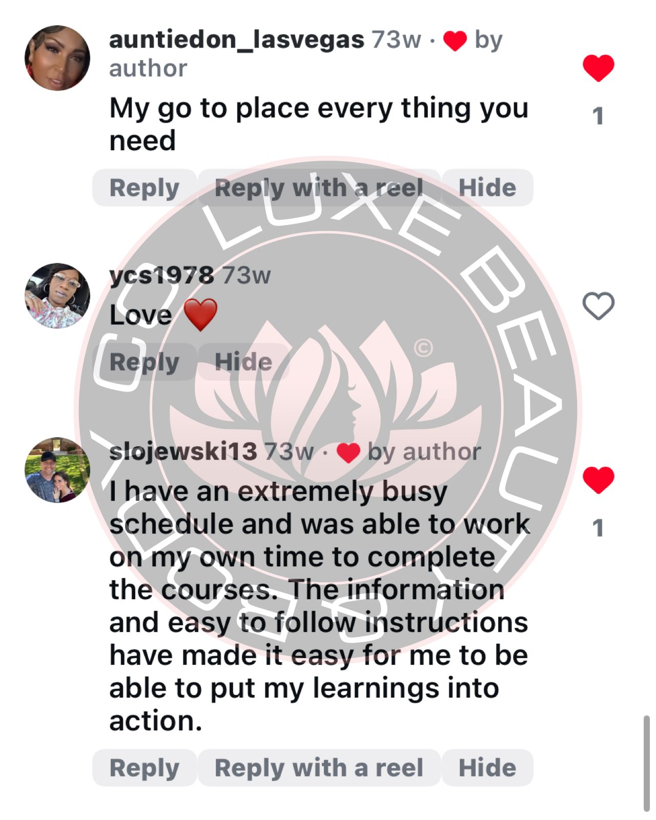 Luxe Beauty & Body Co. testimonial highlighting business growth and clarity through Confident Pricing.