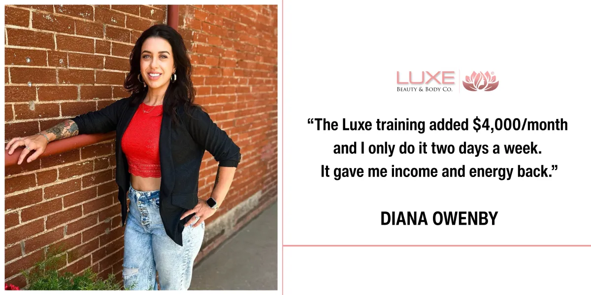 Luxe Beauty & Body Co. testimonial highlighting business growth and clarity through Confident Pricing.