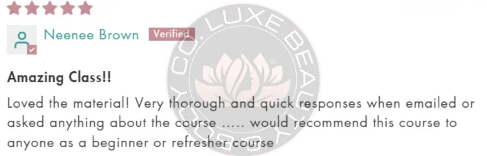 Luxe Beauty & Body Co. testimonial highlighting business growth and clarity through Confident Pricing.